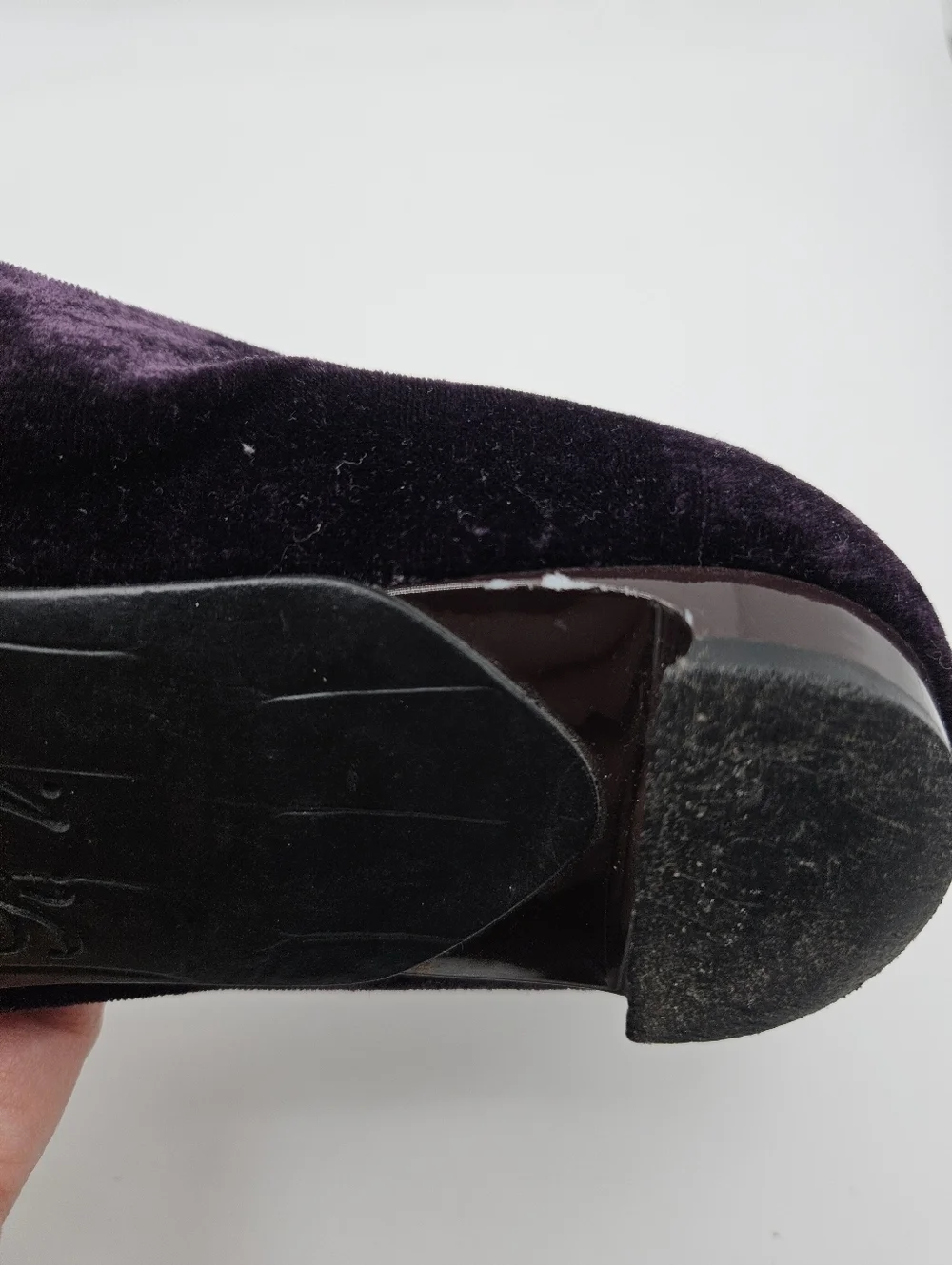Roger Vivier Belle Vivier Ballerinas purple velvet estimated size 9.5 to 10